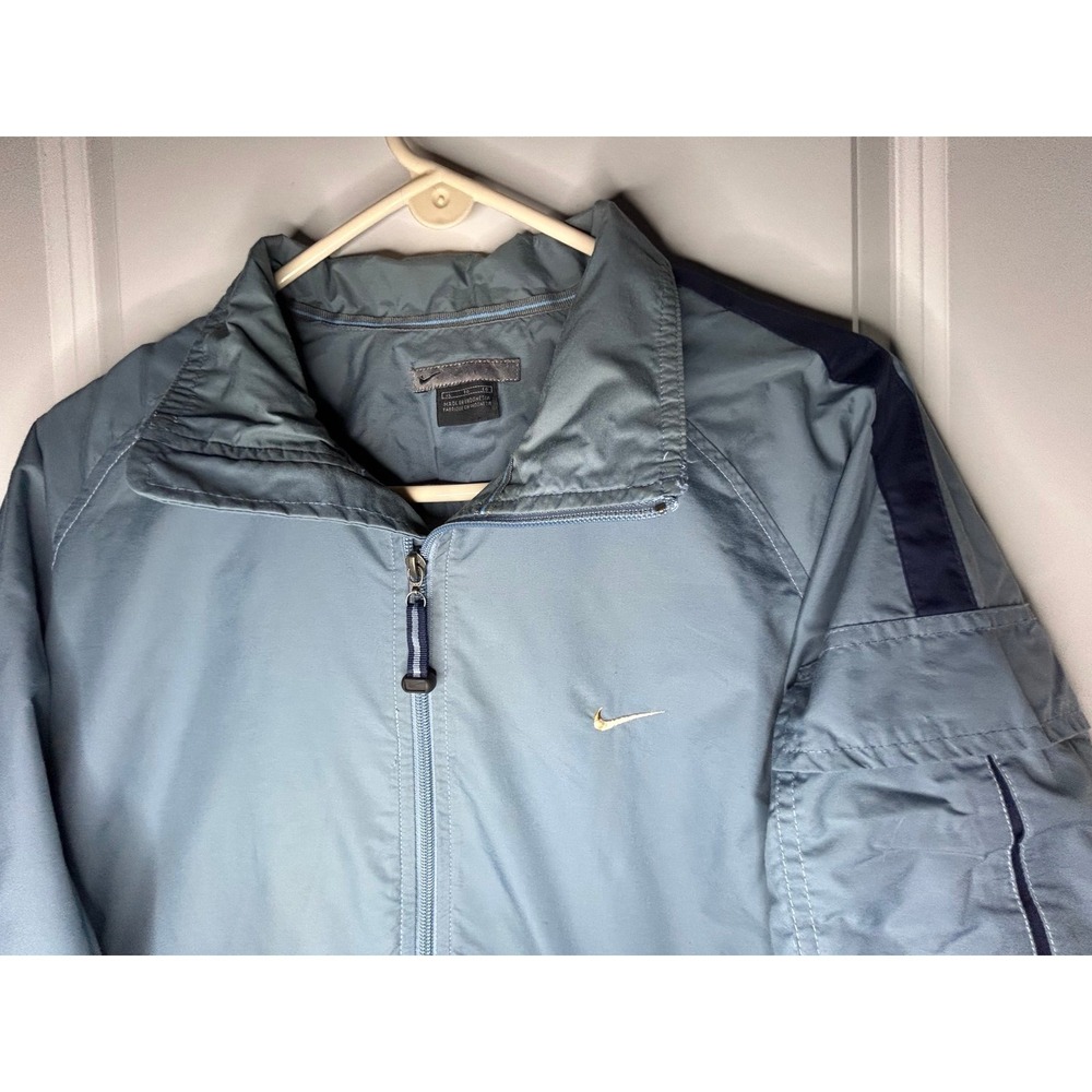 Vintage Y2k Nike Mini Swoosh Multi Pocket Insulated Windbreaker Full Zip Jacket
